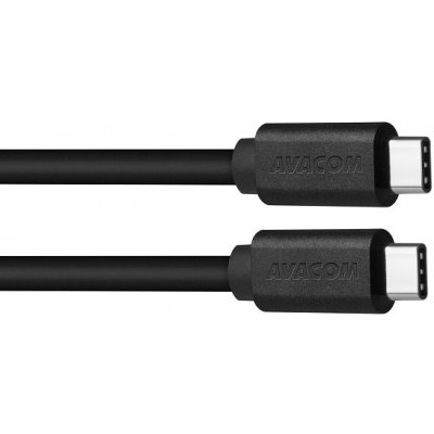 Avacom DCUS-TPCC-P04K Datový a nabíjecí USB Type-C - USB Type-C, 40cm, černý – Hledejceny.cz