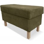 FRONTI Taburet ELLA s úložným prostorem - manšestr - olivový – Hledejceny.cz