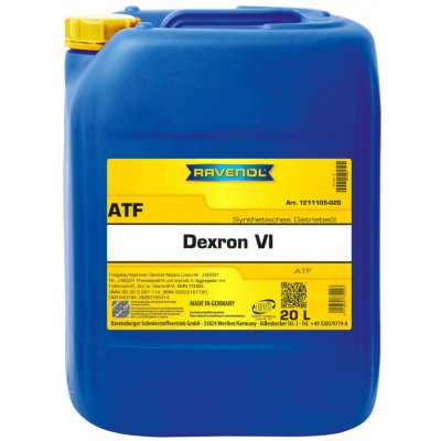 Ravenol ATF Dexron VI 20 l – Zbozi.Blesk.cz