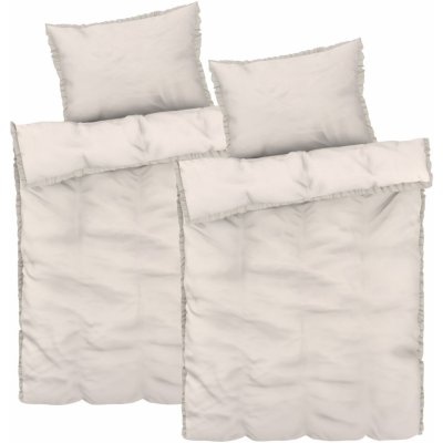 Livarno home povlečení z mikrovláknitého saténu béžová 140x200 70x90 – Zboží Dáma