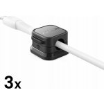 Joyroom JR-ZS368 organizér kabelů nalepovací magnetický sada 3ks černá – Zboží Živě