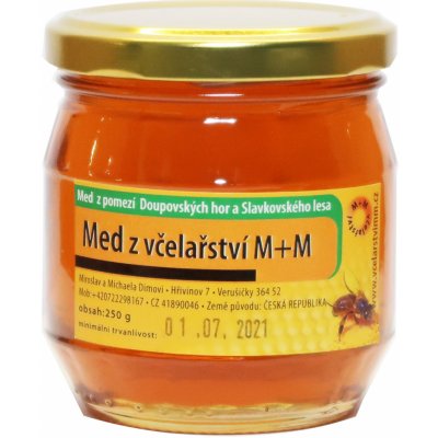 Včelařství M+M med střednětmavý 250 g