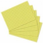 Herlitz - Karty do kartotéky, A7,žluté, čtvereček, 100 – Sleviste.cz