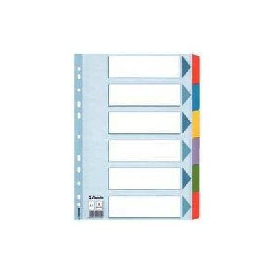 Zesílené kartonové rozlišovače Esselte Mylar, A4, Mix barev – Hledejceny.cz