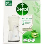Dettol bezdotykový dávkovač mýdla + tekuté mýdlo aloe a bambus 250 ml – Zboží Dáma