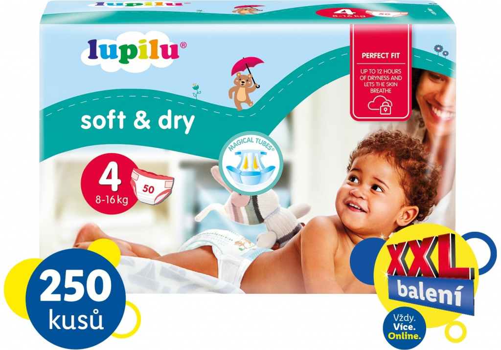 LUPILU Soft & Dry Maxi 250 ks
