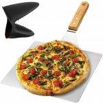 Ruhhy Nerezová lopatka na pizzu Tratoria, 30 × 30 cm, se silikonovou chňapkou – Hledejceny.cz