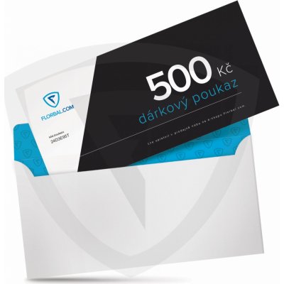 Dárkový poukaz na 500 Kč v e-shopu Florbal.com – Hledejceny.cz