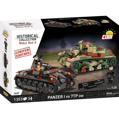 COBI 2659 WW II Set tanků Panzer I vs 7TP DW 1:28 – Sleviste.cz
