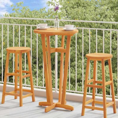 OMAXI 693077 Zahradní barový stůl Ø 60 x 105 cm masivní akáciové dřevo – Hledejceny.cz