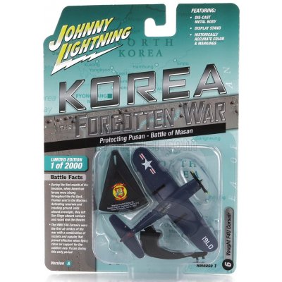 Johnny lightning Chance vought Corsair F4u1a Military Airplane 1942 Blue 1:100 – Zboží Mobilmania