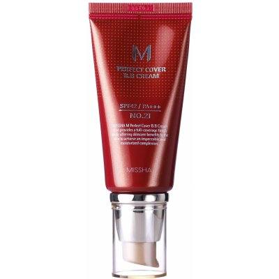 Missha M Perfect Cover BB Cream SPF42/PA+++ No.21 Light Beige Krycí BB krém s UV filtrem 50 ml – Zbozi.Blesk.cz