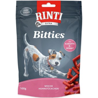 Rinti Extra Mini Bits kuře s mrkví a špenátem 100 g – Zboží Mobilmania