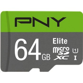Karta Elite MicroSDXC 64 GB P-SDUX64U185GW-GE