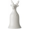 Vánoční dekorace Bloomingville Porcelánový zvoneček Reindeer White