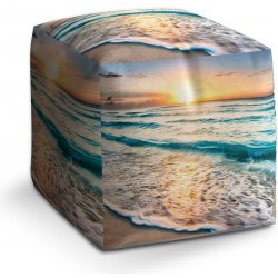 Sablio taburet Cube vlny 40x40x40 cm