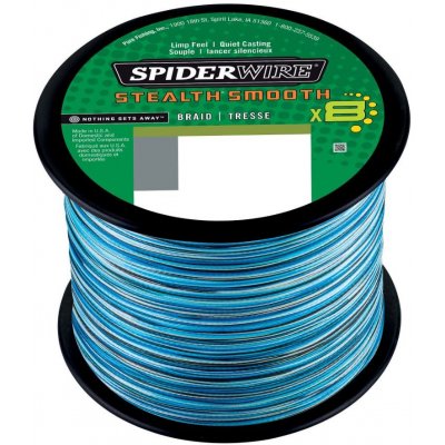 SpiderWire Šňůra StealthSmooth8 Blue Camo 1m 0,23mm 23,6kg