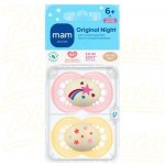 Mam dudlík Original Night Yellow/ Pink 2 ks – Hledejceny.cz