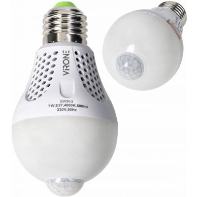 ORNO Virone LED žárovka s PIR senzorem NAMIB 7W 600LM A60 4000K – Zboží Mobilmania
