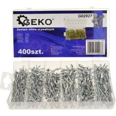 Set 400 nýtů GEKO nářadí G02927 – Hledejceny.cz