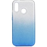 Forcell silikonové Huawei P20 Lite čiré s modrou – Zboží Živě