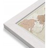 Nástěnné mapy Maps International Svět - nástěnná mapa Antique 136 x 84 cm Varianta: mapa v dřevěném rámu, Provedení: Pegi bílý