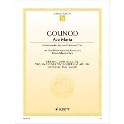 Ave Maria Johann Sebastian Bach Charles Gounod Violine (Violoncello) und Klavier