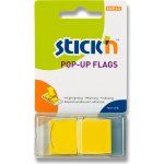 Hopax Stick'n PopUp Flags - neonové proužky "Z" - žluté – Hledejceny.cz