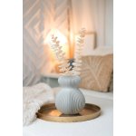 Fiedler Design VÁZA ZUCCA - Jednobarevná, šedá, velikost S – Hledejceny.cz