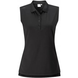 BackTee Ladies Printed QD UV Polo Top Black