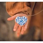 StehlikDesign brož Srdce Folklor modré 0172 – Zboží Mobilmania