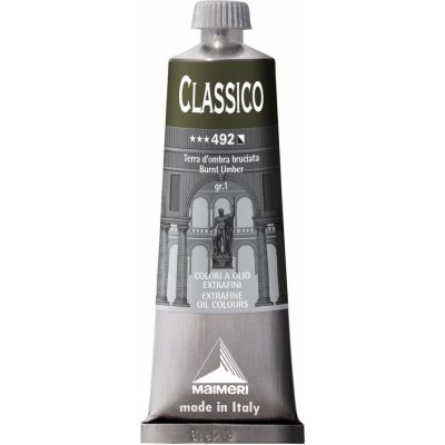 Maimeri Classico olejová barva burnt umber 60 ml – Hledejceny.cz