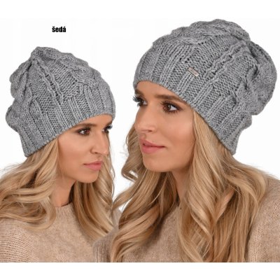Fashionweek dámská čepice beanie šmoulinka ZIZI-A4 Šedá – Hledejceny.cz