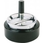 APS Popelník s tlačítkem černý průměr 105 mm Classic inox;černá – Zboží Mobilmania