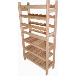 Krušnohorský nábytek Dřevěný modulový regál na víno MPV1 60 x 120 x 25 cm borovice – Zboží Dáma
