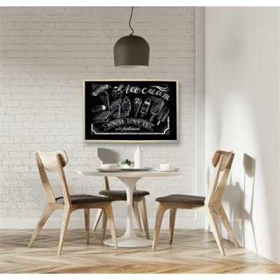 VICTORIA Černá tabule, nemagnetická, dřevěný rám, 60 x 90 cm VVI11 – Zboží Živě