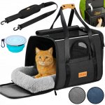 FurniGO Přenosná taška pro kočky 44 x 34 x 31 cm – Sleviste.cz