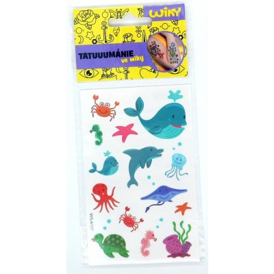 Tetovací obtisky mořský svět 17,5x8,5 cm – Zboží Dáma