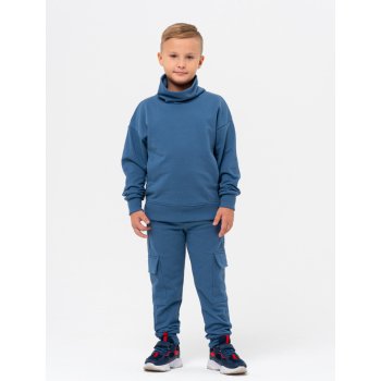 Winkiki Kids Wear Chlapecká sportovní tepláková souprava (mikina + tepláky) tmavě modrá