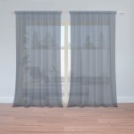 Sablio Záclony Tmavě modrá: 2ks 150x250cm – Hledejceny.cz