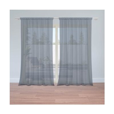 Sablio Záclony Tmavě modrá: 2ks 150x250cm – Hledejceny.cz