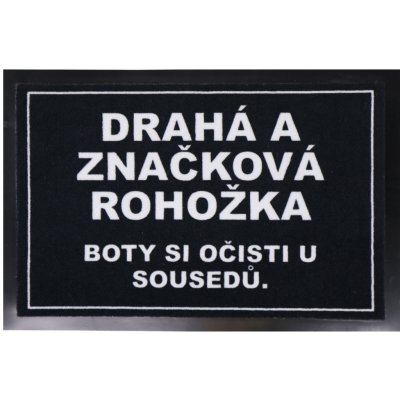 Mercury Flooring Drahá a značková rohožka černá 40x60 cm – Zboží Dáma