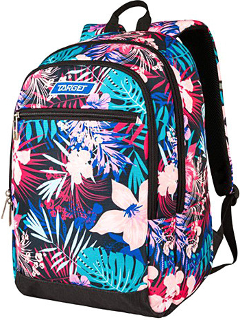 Target batoh Květiny modro-růžová