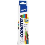 MFP 6330509 pastelky triangular s ořezávátkem 6 ks – Zboží Dáma