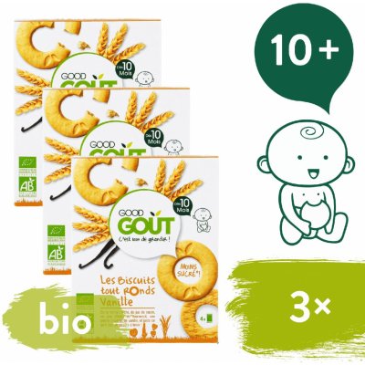 Good Gout BIO Vanilková kolečka 3 x 80 g – Zboží Mobilmania