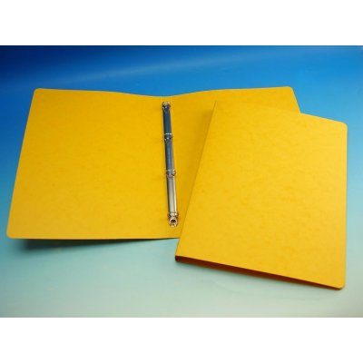 Karton P+P Pořadač čtyřkroužkový prešpánový A4 2 cm žlutý – Zboží Živě