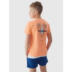 4F Chlapecké tričko s potiskem oranžová