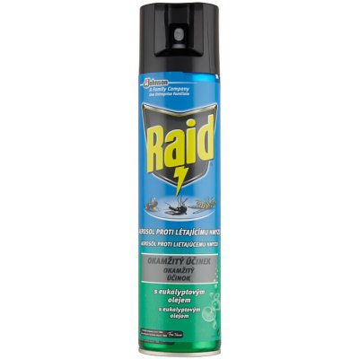 Raid spray proti létajícímu hmyzu s eukalyptovým olejem 400 ml – Zbozi.Blesk.cz