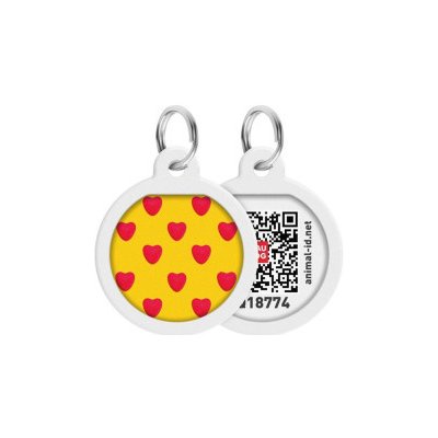 Waudog Známka QR WAUDOG 30 mm Srdíčka – Zboží Mobilmania