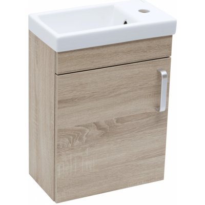 Naturel Koupelnová skříňka s umyvadlem Vario Dekor 40x50x22 cm dub bardolíno mat VARIO240DBDB – Zboží Mobilmania